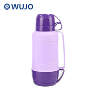 Trois tasses bouteille thermo-flacon isolée de recharge de verre - Wujo